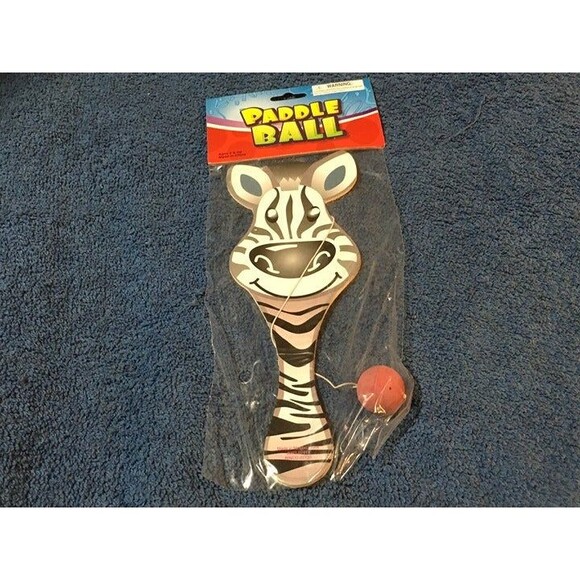 Zoo Animals Paddle Ball Set of 4 pcs - Picture 9 of 10